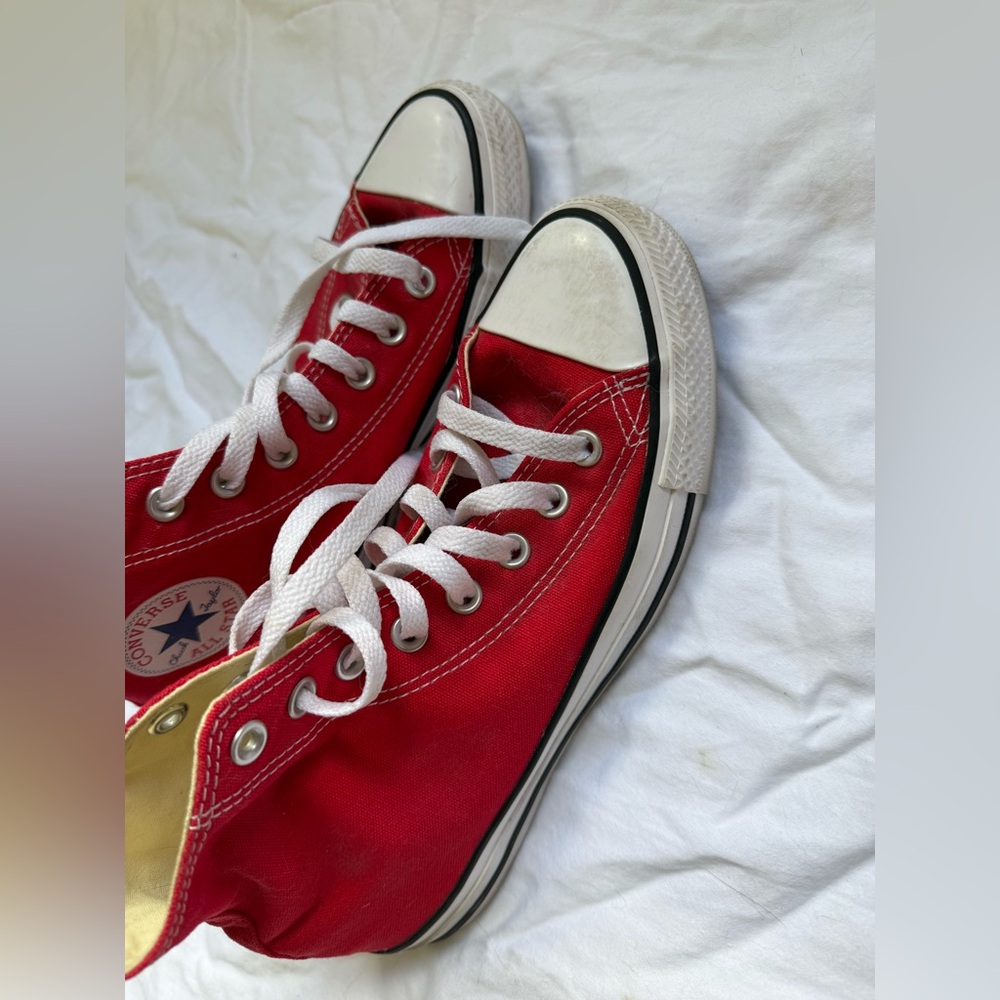 Converse Adult Red Canvas Sneakers